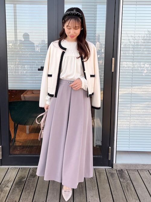 セール】【ハレの日・通勤】レースドッキング ブラウス（シャツ