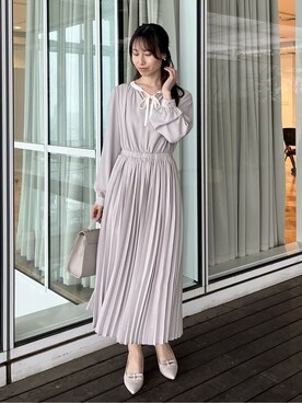 「アイテム（その他ヘアアクセサリー、ゴールド系）」を使った、habaさん（レディース・155cm）の冬コーディネート
