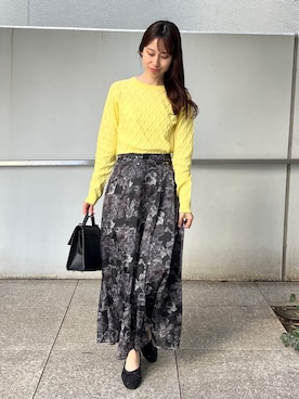 「couture brooch（クチュールブローチ）のアイテム」を使った、habaさん（レディース・155cm）の春コーディネート