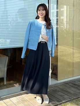 「couture brooch（クチュールブローチ）のアイテム」を使った、habaさん（レディース・155cm）の冬コーディネート