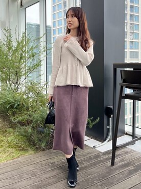 habaさん（レディース・155cm）の冬コーディネート