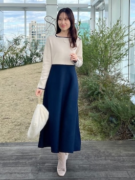 habaさん（レディース・155cm）の冬コーディネート