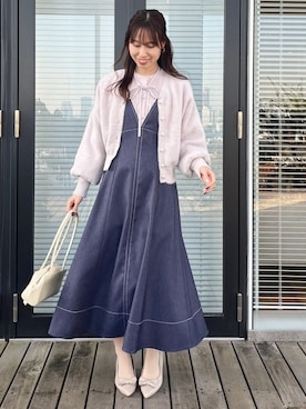 habaさん(レディース・155cm)の冬コーディネート