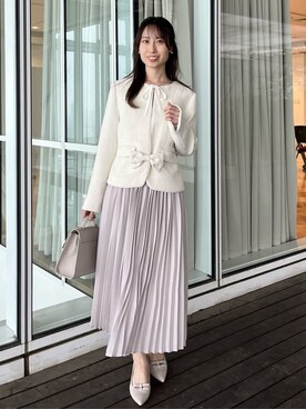 「アイテム（その他ヘアアクセサリー、ゴールド系）」を使った、habaさん（レディース・155cm）の冬コーディネート