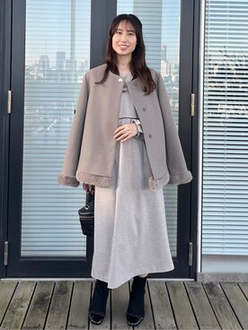habaさん（レディース・155cm）の冬コーディネート