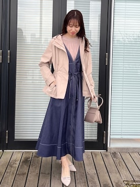 「couture brooch（クチュールブローチ）のアイテム」を使った、habaさん（レディース・155cm）の冬コーディネート