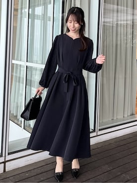 「couture brooch（クチュールブローチ）のアイテム」を使った、habaさん（レディース・155cm）の冬コーディネート