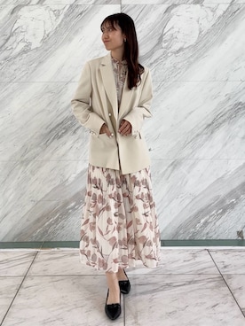 「COUP DE CHANCE（クードシャンス）のアイテム」を使った、habaさん（レディース・155cm）の春コーディネート