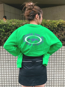 牧村千穂さん（レディース・158cm）の夏コーディネート