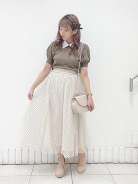 「アイテム（バレッタ/ヘアクリップ）」を使った、まりたすさん（レディース・156cm・20代）の夏コーディネート