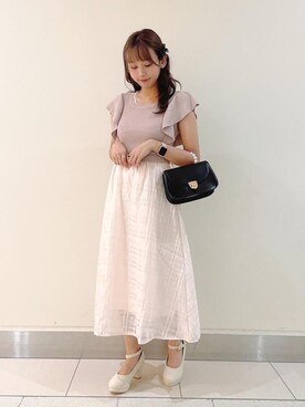 「アイテム（バレッタ/ヘアクリップ）」を使った、まりたすさん（レディース・156cm・20代）の秋コーディネート