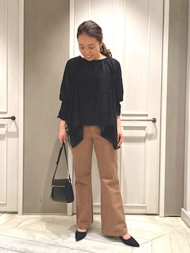 平沼 彩花さん（レディース・161cm）の冬コーディネート