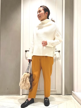 平沼 彩花さん（レディース・161cm）の冬コーディネート