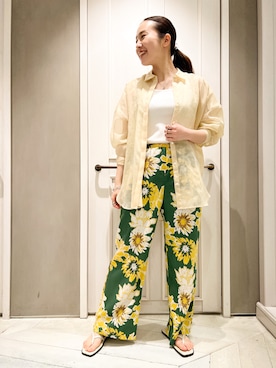 「dimorphotheca（ディモルフォセカ）のアイテム」を使った、平沼 彩花さん（レディース・161cm）の春コーディネート