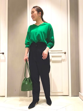 平沼 彩花さん（レディース・161cm）の冬コーディネート