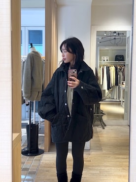 「アイテム（その他アウター）」を使った、yukatsuraさん（レディース・153cm・40代）の冬コーディネート