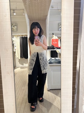 「アイテム（タンクトップ）」を使った、yukatsuraさん（レディース・153cm・30代）の夏コーディネート