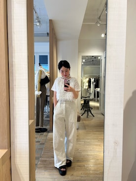 「アイテム（スウェットパンツ）」を使った、yukatsuraさん（骨格ウェーブ・レディース・153cm）の夏コーディネート