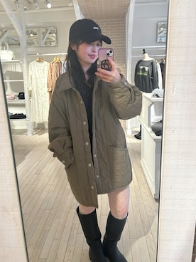 「アイテム（その他アウター）」を使った、yukatsuraさん（レディース・153cm・40代）の秋コーディネート