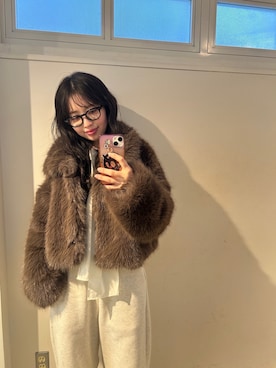 「アイテム（その他アウター）」を使った、yukatsuraさん（レディース・153cm・40代）の冬コーディネート