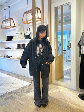 「アイテム（その他アウター）」を使った、yukatsuraさん（レディース・153cm・40代）の秋コーディネート