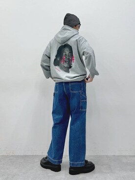 「RAGEBLUE（レイジブルー）のアイテム（ローファー）」を使った、yuyaさん（メンズ・173cm）の秋コーディネート