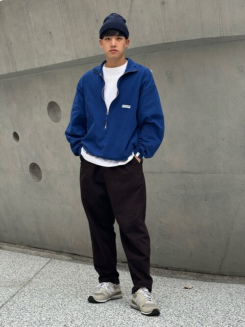 CAHLUMN/カウラム Heavy Weight Jersey 3/4-Zip Cadet Collar Shirt