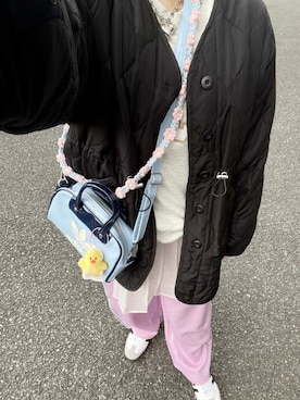 「しまむら（シマムラ）のアイテム（パンツ）」を使った、さぁやさん（レディース・152cm）の春コーディネート