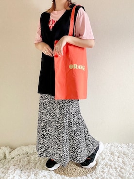 「NIKE（ナイキ）のナイキ アクア リフト ウィメンズシューズ / スニーカーサンダル / W NIKE AQUA RIFT（サンダル）」を使った、さぁやさん（レディース・152cm）の夏コーディネート