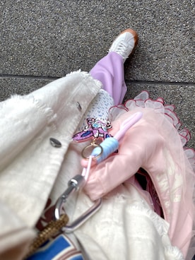 「しまむら（シマムラ）のアイテム（パンツ）」を使った、さぁやさん（レディース・152cm）の春コーディネート