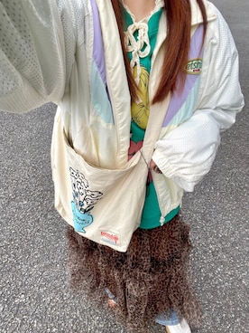 「アイテム（ナイロンジャケット）」を使った、さぁやさん（レディース・152cm）の冬コーディネート