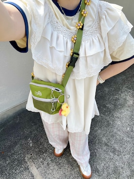 「HELLO.SANFRANCISCO（ハローサンフランシスコ）のアイテム」を使った、さぁやさん（レディース・152cm）の夏コーディネート