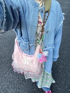 「しまむら（シマムラ）のアイテム（パンツ）」を使った、さぁやさん（レディース・152cm）の春コーディネート