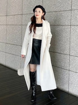 「ROYAL PARTY（ロイヤルパーティー）のアイテム（その他アウター）」を使った、Kana.さん（レディース・160cm）の秋コーディネート