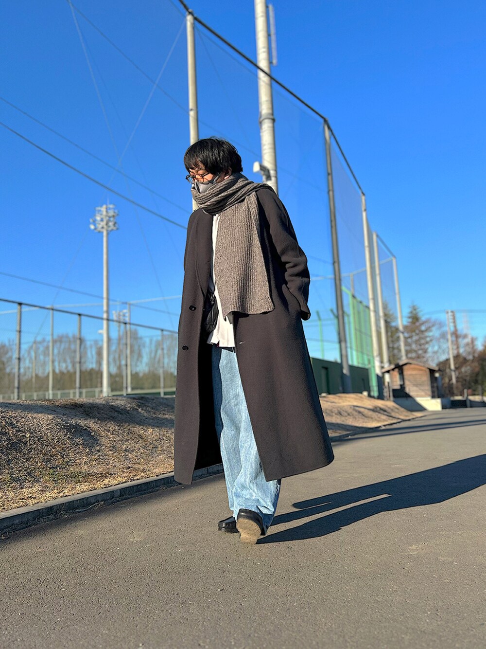 ジャケット・アウター Super140s SHAWL COLLAR CAPE COAT GRAY L LIDNM Super 140s SHAWL COLLAR CAPE COAT ステンカラーコート