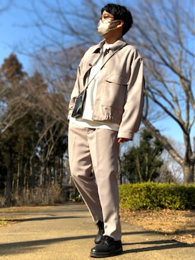 「WYM LIDNM（ウィム バイ リドム）のMILANO RIB HEAVY WEIGHT PO KNIT（ニット/セーター）」を使った、yatto1021さん（メンズ・174cm）の春コーディネート