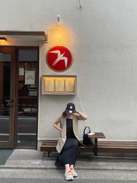 「sakishimatokyo（サキシマトーキョー）のアイテム（ワンピース/ドレス）」を使った、ua🍒さん（レディース・156cm）の夏コーディネート