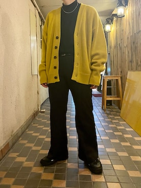 「Rocky Monroe（ロッキーモンロー）のアイテム（リング）」を使った、クロさん（メンズ・170cm）の秋コーディネート