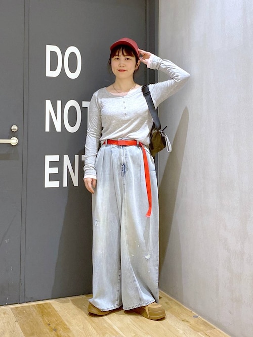 NKJ 2026SS] リメイクバギーデニムパンツ（デニムパンツ）｜niko and