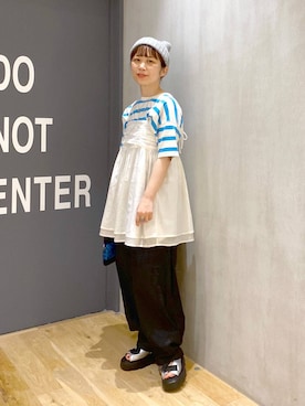 「アイテム（帽子）」を使った、おかでぃさん（レディース・157cm・30代）の夏コーディネート