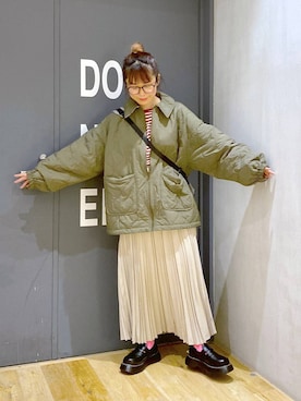 「アイテム（ドレスシューズ）」を使った、おかでぃさん（レディース・157cm）の秋コーディネート