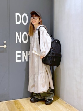 「アイテム（キャップ）」を使った、おかでぃさん（レディース・157cm・30代）の夏コーディネート