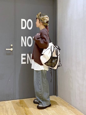 「アイテム（帽子）」を使った、おかでぃさん（レディース・157cm・30代）の秋コーディネート