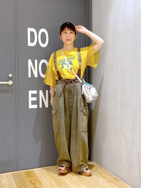 「アイテム（キャップ）」を使った、おかでぃさん（レディース・157cm・30代）の夏コーディネート