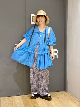 「niko and...（ニコアンド）のアイテム（アクセサリー）」を使った、おかでぃさん（レディース・157cm）の春コーディネート