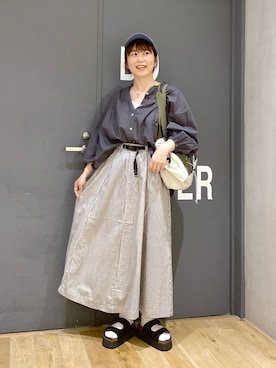 「niko and...（ニコアンド）のアイテム（アクセサリー）」を使った、おかでぃさん（レディース・157cm）の春コーディネート