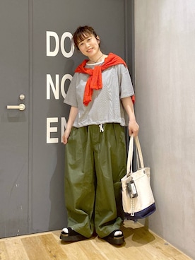 「アウトドア」｜おかでぃさん（レディース・157cm）の春コーディネート