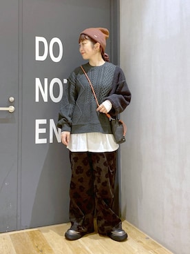 「アイテム（Tシャツ/カットソー）」を使った、おかでぃさん（レディース・157cm・30代）の秋コーディネート