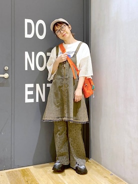 「アイテム（キャップ）」を使った、おかでぃさん（レディース・157cm・30代）の夏コーディネート