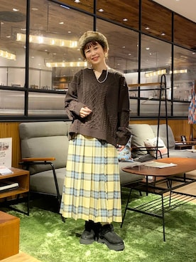 「niko and ...」｜「アイテム（キャップ）」を使った、おかでぃさん（レディース・157cm）の秋コーディネート